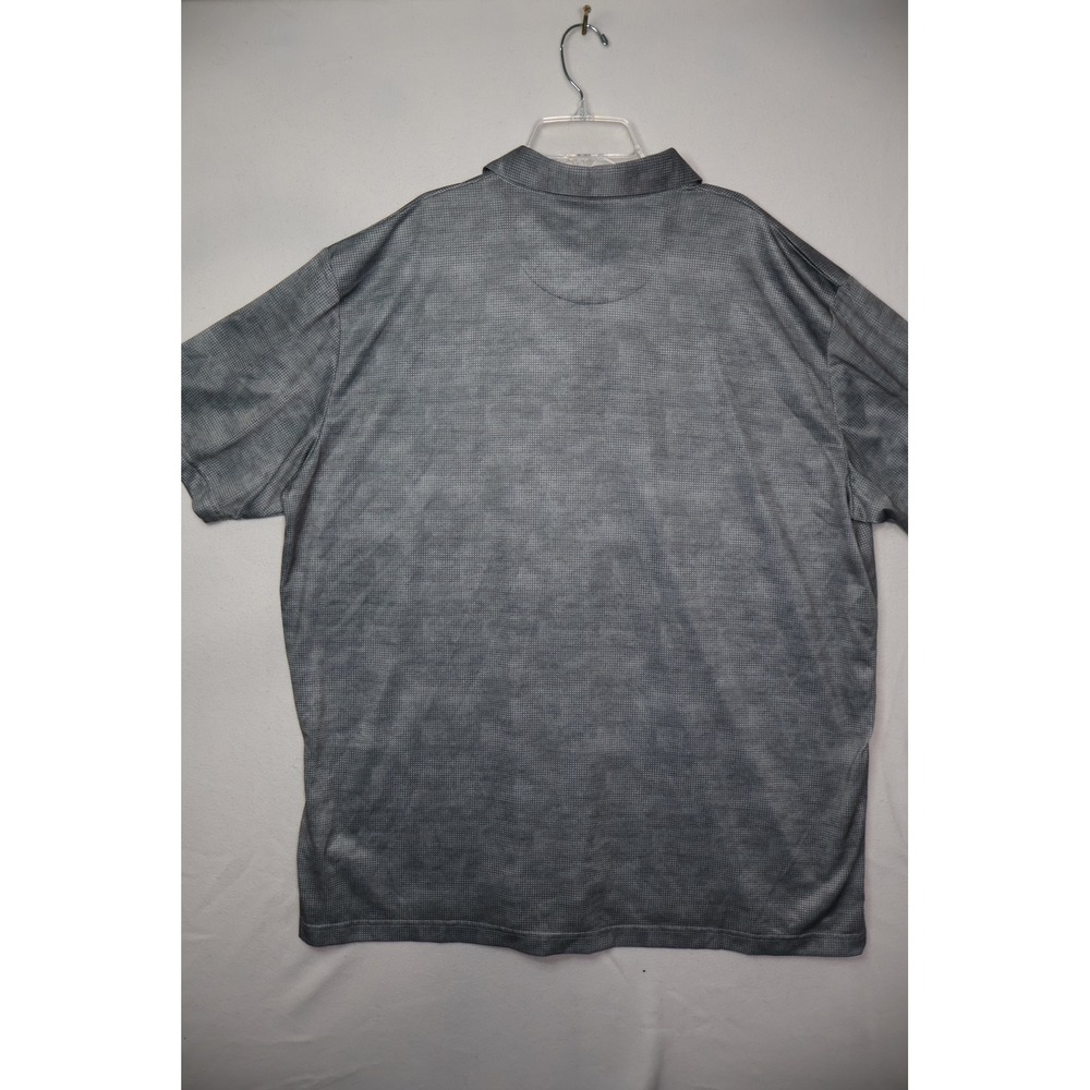 Golf Shirt Callaway Opti-Dri Mens XXL Polo Shirt Grey‎ Micro Dot Geometric - Picture 4 of 4